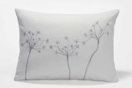 Live Good Ice Blue Organic Throw Pillow