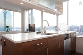Long Island City Penthouse Gorgeous Open Kitchen