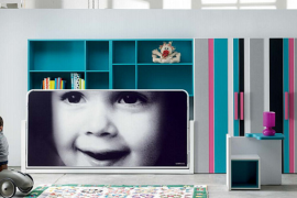 Milano Smart Living Bed with Mural Closed