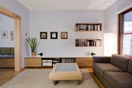 Minimal coffee table on wheels for those who love understated class!