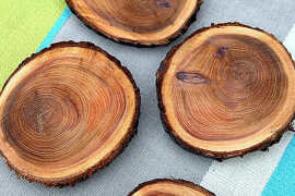 Natural Wood Coasters