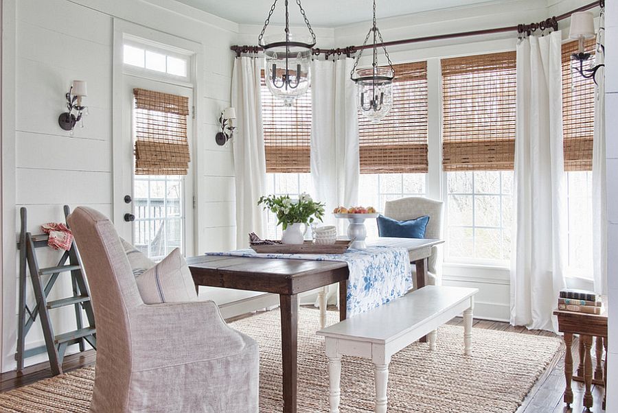 Window Treatments For A Farmhouse Style Dining Room