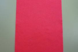 One piece of magenta felt