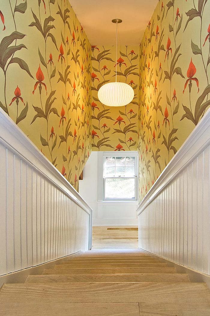 16 Fabulous Ideas That Bring Wallpaper to the Stairway