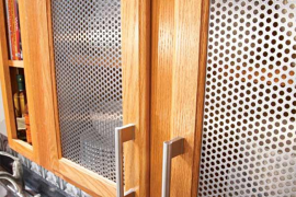 Perforated Steel Kitchen Cabinet Inserts