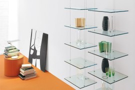 Snazzy shelves can also double as awesome decorative additions