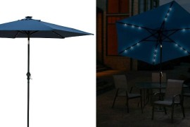 Solar lighted umbrella from Target
