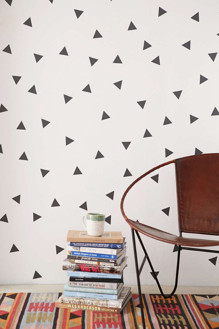 Triangle wall decal set from Urban Outfiters