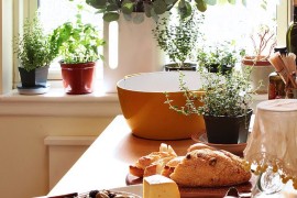 Turn to small planters for a simple indoor herb garden