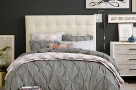 West Elm Organic Cotton Sheets Grey Pintuck