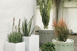 embossed planters from CB2