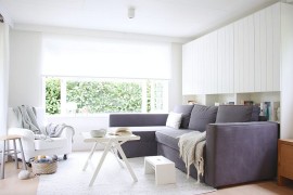 A living room that is all about white!