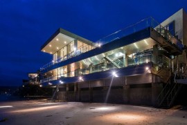 Access to the beach from the lovely Malibu home