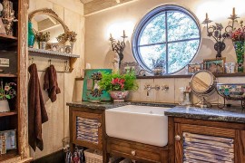 Bathroom organization solutions for those who love rustic style [Design: Key Residential]
