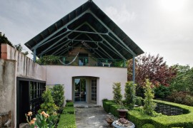 Beautiful outdoor garden of James David and Gary Peese