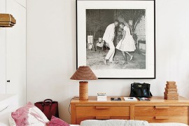 Bedside table that offers ample storage space