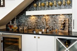 Classy Under Stair Bar Area