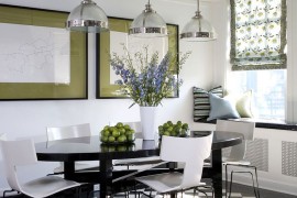 Clemson Classic Pendant combines traditional and industrial elements [Design: Jessica Lagrange Interiors]