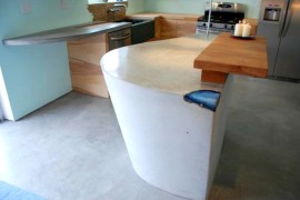 Concrete and Agate Countertop for the kitchen island