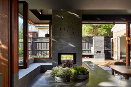 Dining and kitchen of the MAKE House with a casual vibe