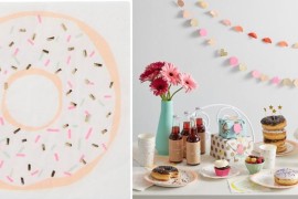 Donut party decorations from The Land of Nod