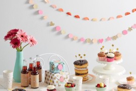 Doughnut party supplies from The Land of Nod