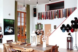 Drop Cap Pendant Set in the spacious dining room [Design: Avocado Sweets Interior Design Studio]