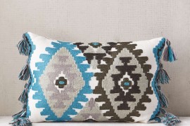 Embroidered tassel pillow from Urban Outfitters
