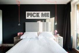 Exquisite use of minimal pendants in the bedroom [From: Amelia Hallsworth Photography]