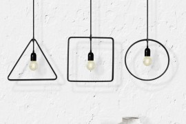 Geometric pendant lights from MICROmacro