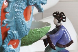 Inspired details and curated accessories add color to the eclectic Italian home