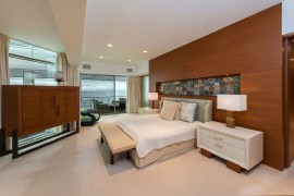 Interesting use of pattern and color to enliven the class bedroom