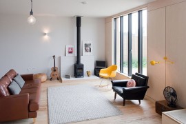 Keeping the living room decor simple and unassuming with Scandinavian influence [Design: Mailen Design]