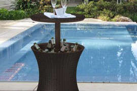 Keter Wicker Pool Table and Bar