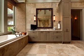 Lovely rustic bathroom keeps things simple and understated [Design: Moon Bros]