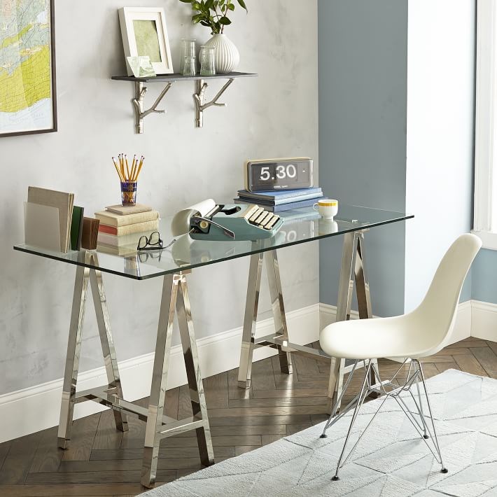 15 Home Offices Featuring Trestle Tables as Desks