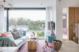 Pastels fit in perfectly with the modern Scandinavian style [Design: Johan Sundberg Arkitektur]