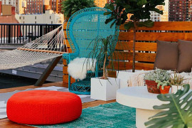 Peacock blue peacock chair