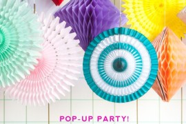 Pop-up party supplies from the Oh Happy Day shop