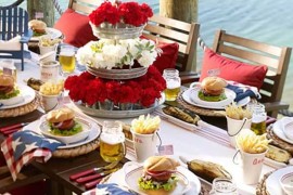 Pottery barn Independence Day Tablescape
