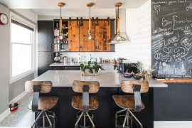 Reclaimed materials shape this unique kitchen [Design: Bailey General Contracting]