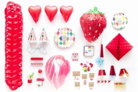 Red party supplies from the Oh Happy Day Shop