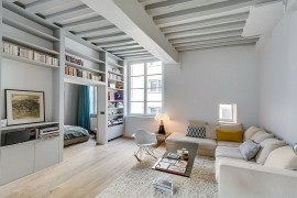 Small Paris apartment with space-saving design [Design: Tatiana Nicol EURL]