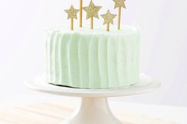 Star cake topper by Madeline Trait for Brit + Co