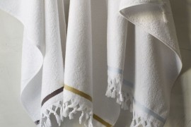 Tassel terry cloth towels from West Elm