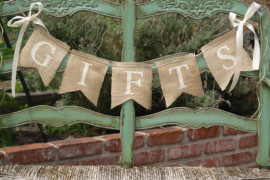 Burlap banners are simple and easy to make