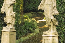 Create a fabulous garden entrance with statues