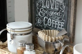 Organize your coffee station with a cool basket