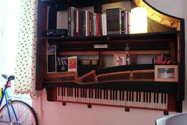piano bookshelf