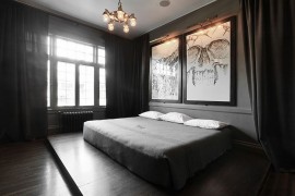 Art work in the bedroom is perfect for those who love a bit of spookiness! [From: Lucy Call Photography]